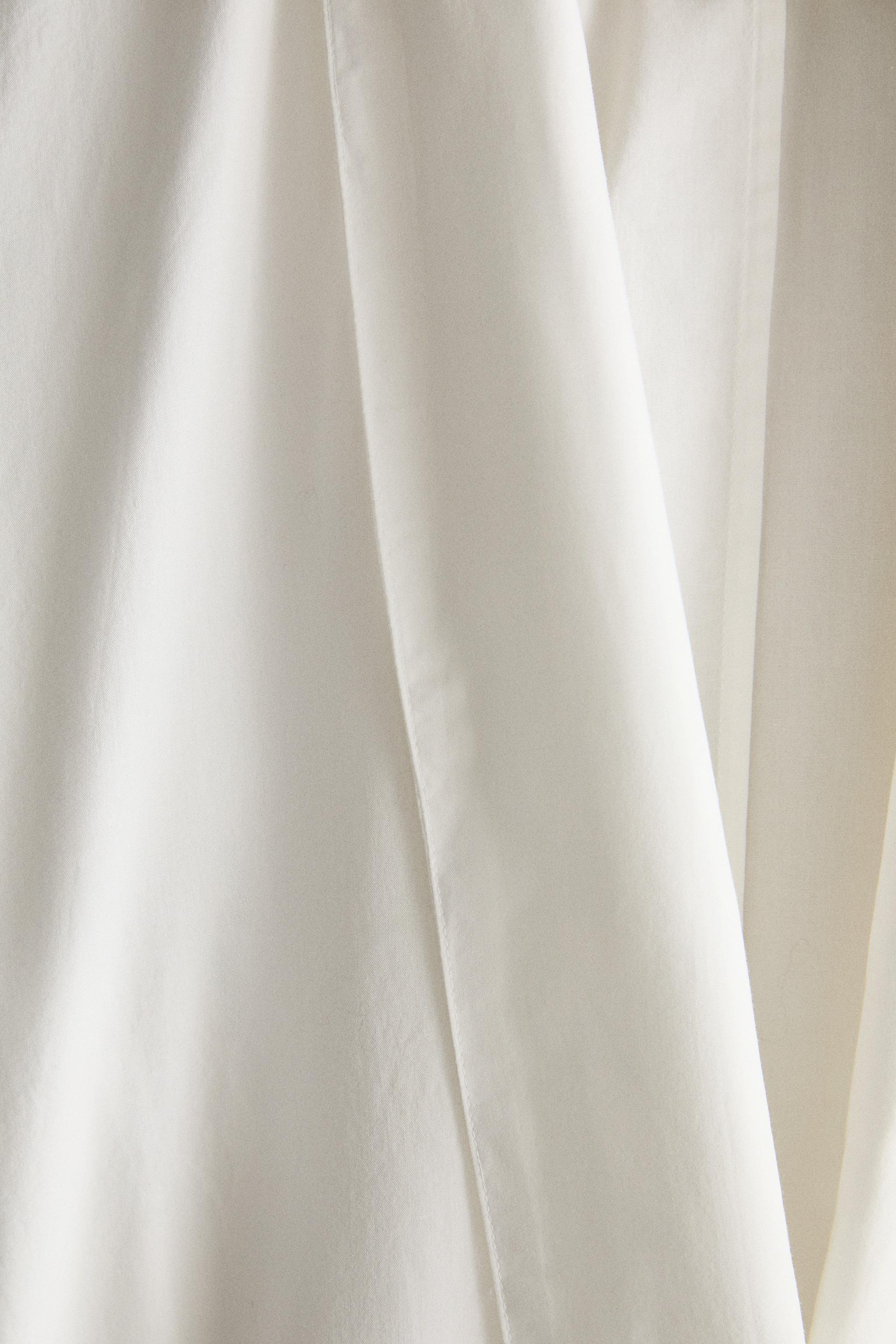 ROBE DE CHAMBRE EN COTON FRONCÉ